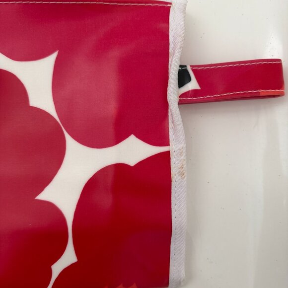 NWT MARIMEKKO Red White Unikko Poppy Cosmetic Bag Pouch - Picture 4 of 12